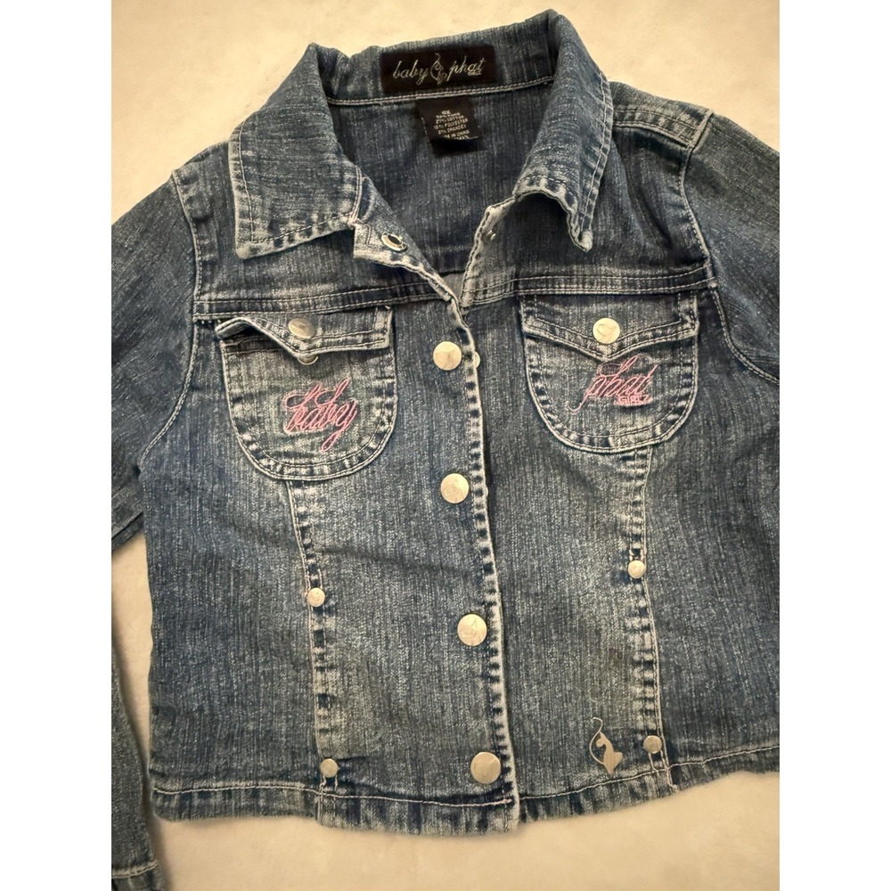 Vintage Y2K Baby Phat Girls Jean Jacket Size 6X‎